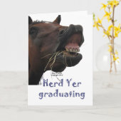 Herden-YER schloss lustiges Pferd ab Karte (Gelbe Blume)