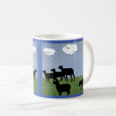 Herding - Die Schafe v2 treiben Kaffeetasse (VorderseiteRechts)
