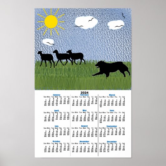 Herding - Driving the Sheep Aussie v3 2024 Poster (Vorne)