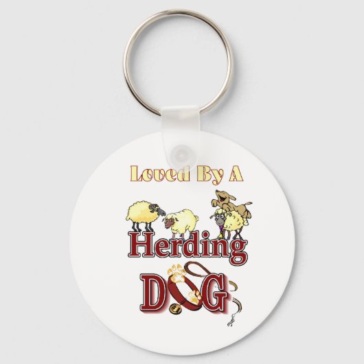 Herding Hund Eigentümer Geschenke Schlüsselanhänger (Vorderseite)