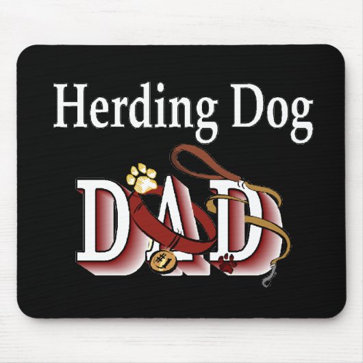 Herding Hund Vater Geschenke Mousepad (Vorne)