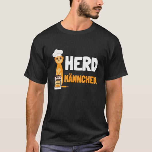 Herdmännchen I Koch Herd Meerkat mit Koch s Hat T-Shirt (Vorderseite)
