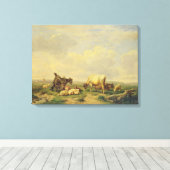 Herdsman und Herd, c.1880 Leinwanddruck (Insitu (Holzboden))