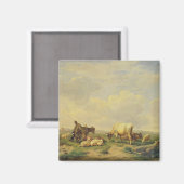 Herdsman und Herd, c.1880 Magnet (Vorderseite/Rückseite)