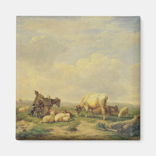 Herdsman und Herd, c.1880 Magnet (Vorne)