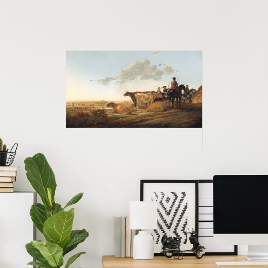 Herdsmen - Aelbert Cuyp Fine Art Poster (Heimbüro)