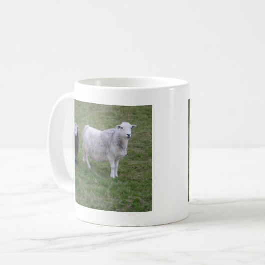 Herdwick Mutterschaf-und Lamm-Tasse Kaffeetasse (Vorderseite Links)