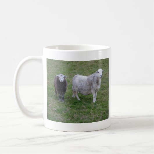 Herdwick Mutterschaf-und Lamm-Tasse Kaffeetasse (Links)
