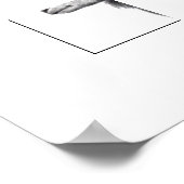 Herdwick Ram in Duffel Coat (Schnee) Poster (Ecke)