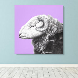 Herdwick Ram in Duffel Coat (Sumire) Leinwanddruck