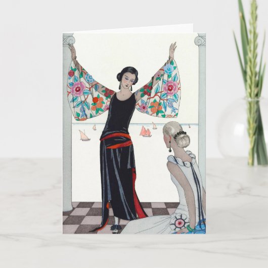 Here Are My Wings - George Barbier Karte (Vorderseite)