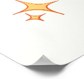 Here come the son - Retro Sun Baby Shower Poster (Ecke)