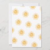 Here Come The Sons Twin Boy's Baby Shower Einladung (Rückseite)