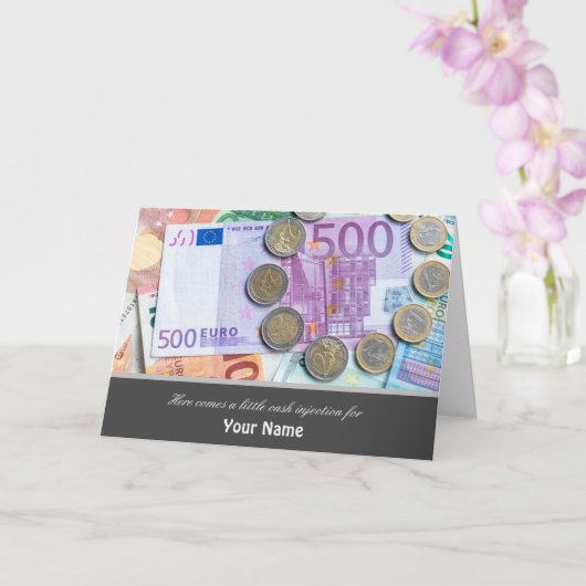 Here Comes a little cash injektionsfor you! Karte (Orchidee)