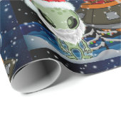 HERE COMES SANTA CLAUS GESCHENKPAPIER (Rolleneckpunkt)