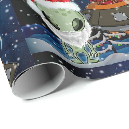 HERE COMES SANTA CLAUS GESCHENKPAPIER (Rolleneckpunkt)