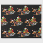 HERE COMES SANTA CLAUS GESCHENKPAPIER (Flach)