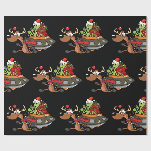 HERE COMES SANTA CLAUS GESCHENKPAPIER (Flach)