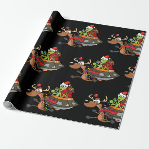 HERE COMES SANTA CLAUS GESCHENKPAPIER