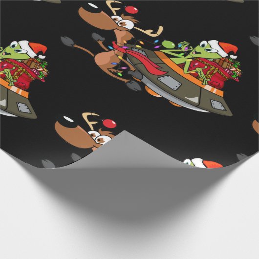 HERE COMES SANTA CLAUS GESCHENKPAPIER (Ecke)