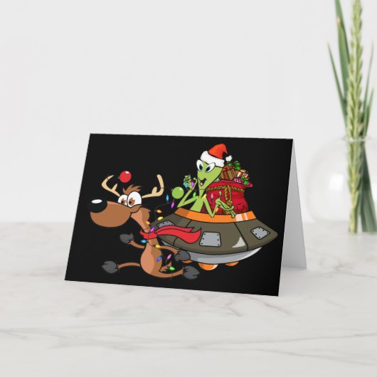 HERE COMES SANTA CLAUS KARTE (Vorderseite)