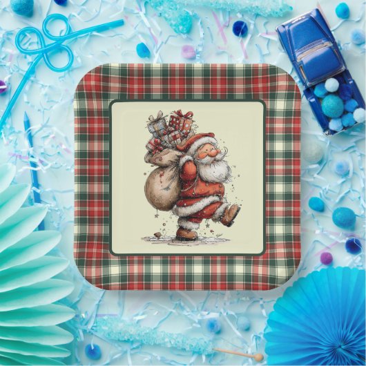 Here Comes Santa Claus Pappteller (Party)