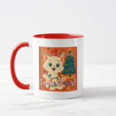 Here Comes Santa Claws! Cute & Funny Cat Tasse (Links)