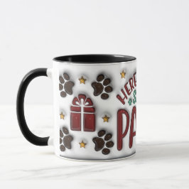 Here Comes Santa Paws Mug Tasse