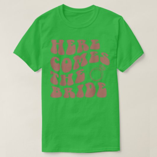 Here Comes The Bride Wedding Ring Bearer Flower Gi T-Shirt (Design vorne)