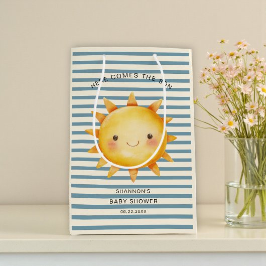 Here Comes the Son Baby Shower Bag Mittlere Geschenktüte