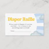 Here Comes the Son Baby Shower Diaper Raffle Begleitkarte (Vorderseite)
