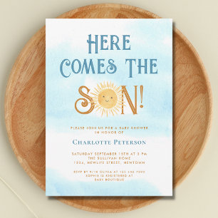Here Comes The Son Baby Shower Einladung