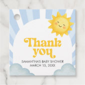 Here Comes the Son Baby Shower Geschenkanhänger (Vorderseite)