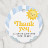 Here Comes the Son Baby Shower Geschenkanhänger (Vorderseite)