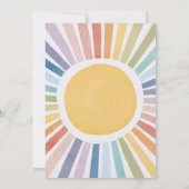 Here Comes The Son Baby Shower Invitation Einladung (Rückseite)