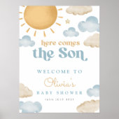 Here Comes The Son Baby Shower Poster (Vorne)