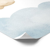 Here Comes The Son Baby Shower Poster (Ecke)