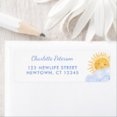 Here Comes The Son Baby Shower Return Address (Insitu)