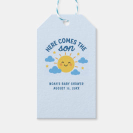 Here Comes the Son Baby Shower - Sonnenschein Geschenkanhänger