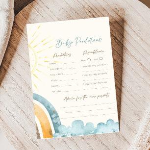 Here Comes The Son Baby Shower Vorhersage Spiel