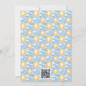 Here Comes the Son Bear Baby Shower Invitation  Einladung (Rückseite)