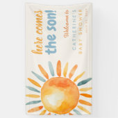 Here Comes the SON Boho Baby Shower Banner (Vertikal)