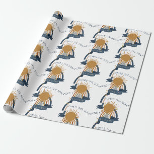 Here Comes the Son Boho Boy Baby Shower Geschenkpapier