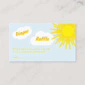 Here Comes The Son Boy Baby Shower Diaper Raffle Begleitkarte (Vorderseite)