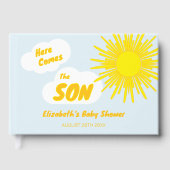Here Comes The Son Boy Baby Shower Gästebuch (Vorderseite)
