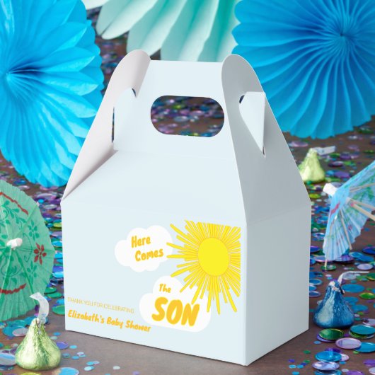 Here Comes The Son Boy Baby Shower Geschenkschachtel (Party)