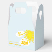 Here Comes The Son Boy Baby Shower Geschenkschachtel (Geöffnet)
