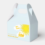 Here Comes The Son Boy Baby Shower Geschenkschachtel (Vorderseite)