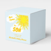 Here Comes The Son Boy Baby Shower Geschenkschachtel (Vorderseite)