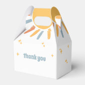 Here Comes The Son Boy Baby Shower Geschenkschachtel (Rückseite)